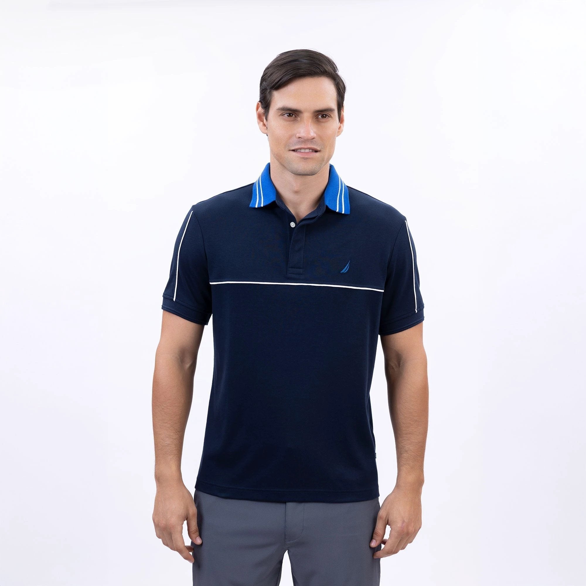 Poloshirt Nautica Mangas Cortas Liso Para Caballeros by Nautica