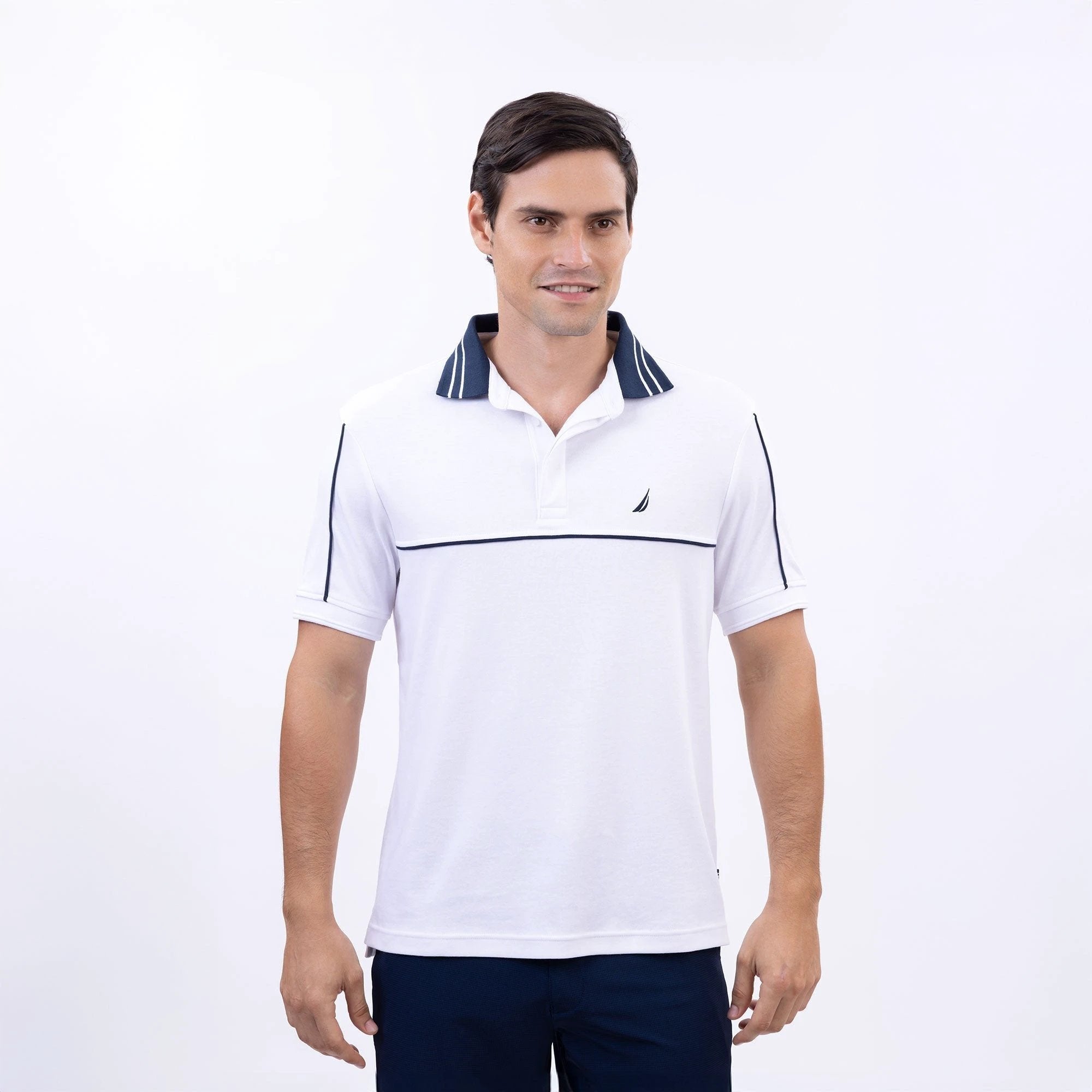 Poloshirt Nautica Mangas Cortas Liso Para Caballeros by Nautica
