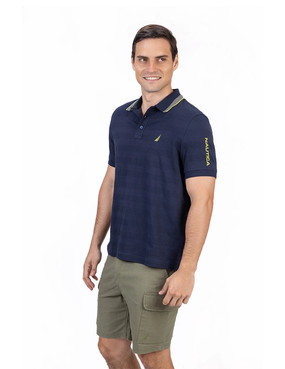 Poloshirt Nautica Mangas Cortas Liso Para Caballeros by Nautica