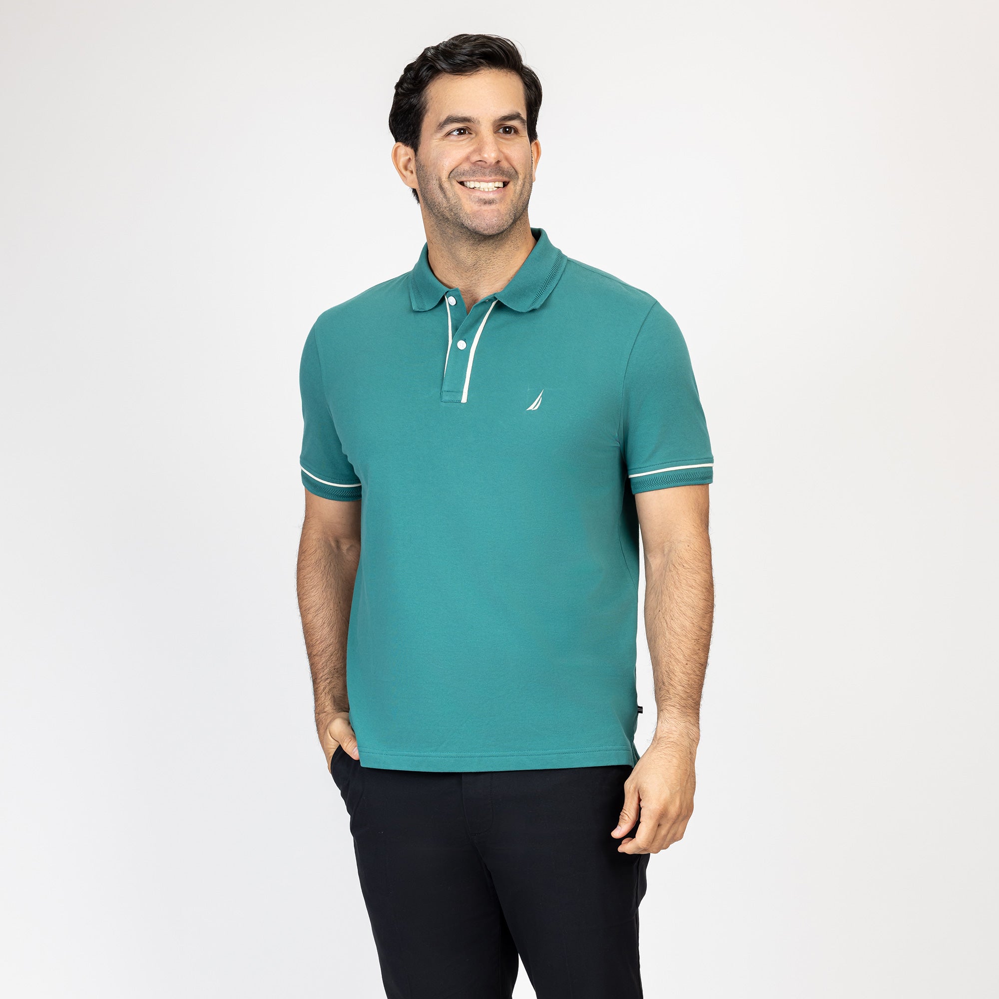 Poloshirt Nautica Mangas Cortas Liso para Caballeros