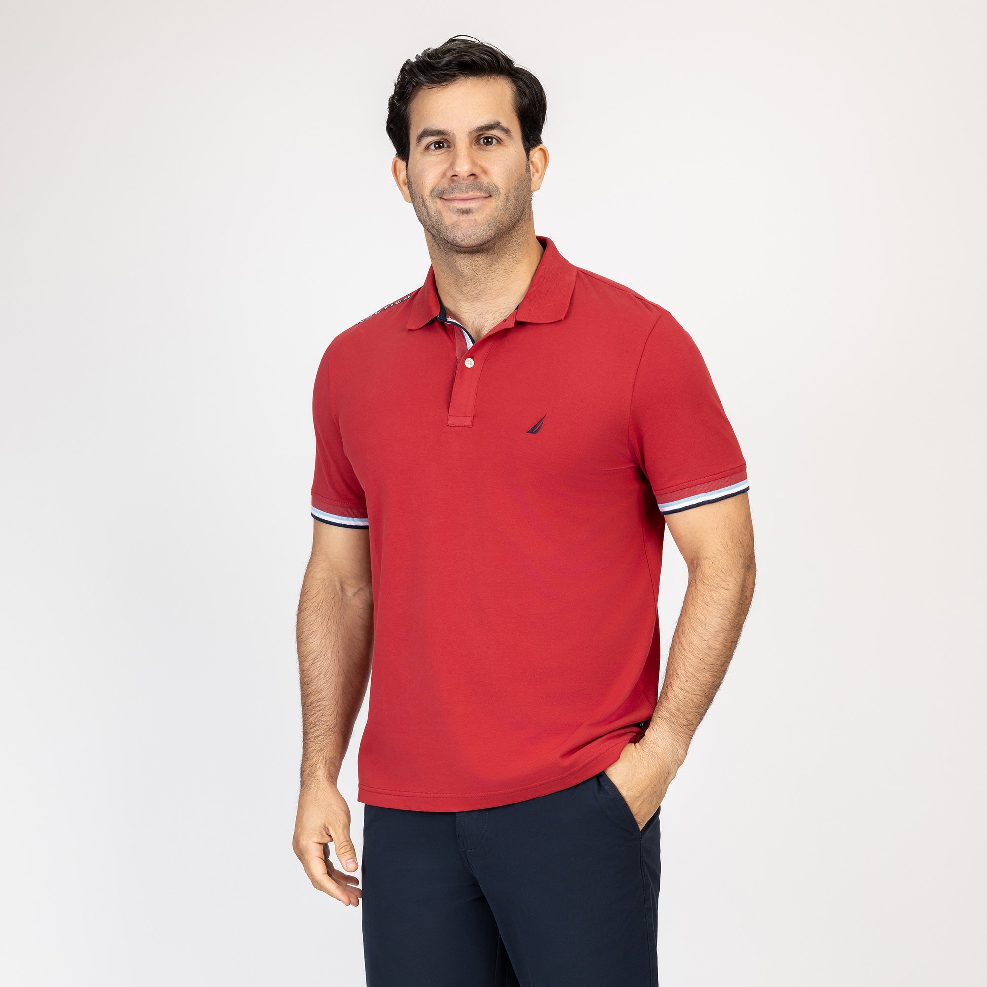Poloshirt Nautica Mangas Cortas Liso para Caballeros