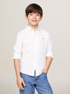 Camisa Tommy Hilfiger Mangas Largas Lisa Para Niños by Tommy Hilfiger