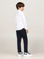Camisa Tommy Hilfiger Mangas Largas Lisa Para Niños by Tommy Hilfiger