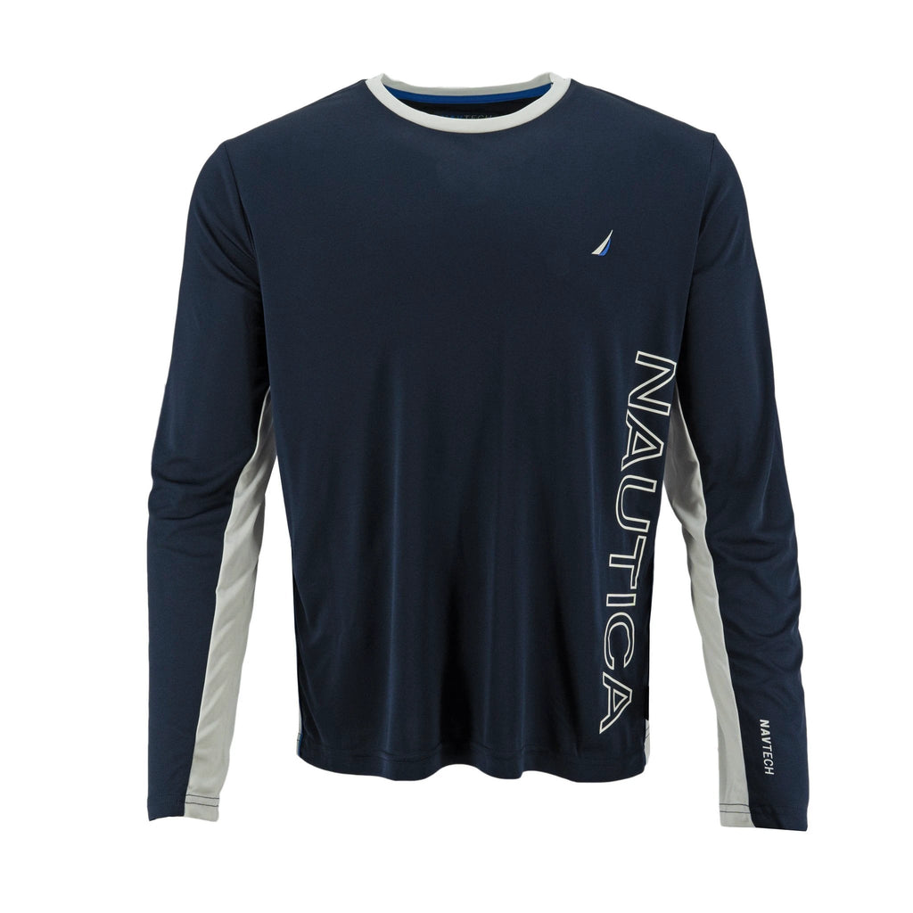 Camiseta Nautica Mangas Largas Combinado P/ Caballeros by Nautica