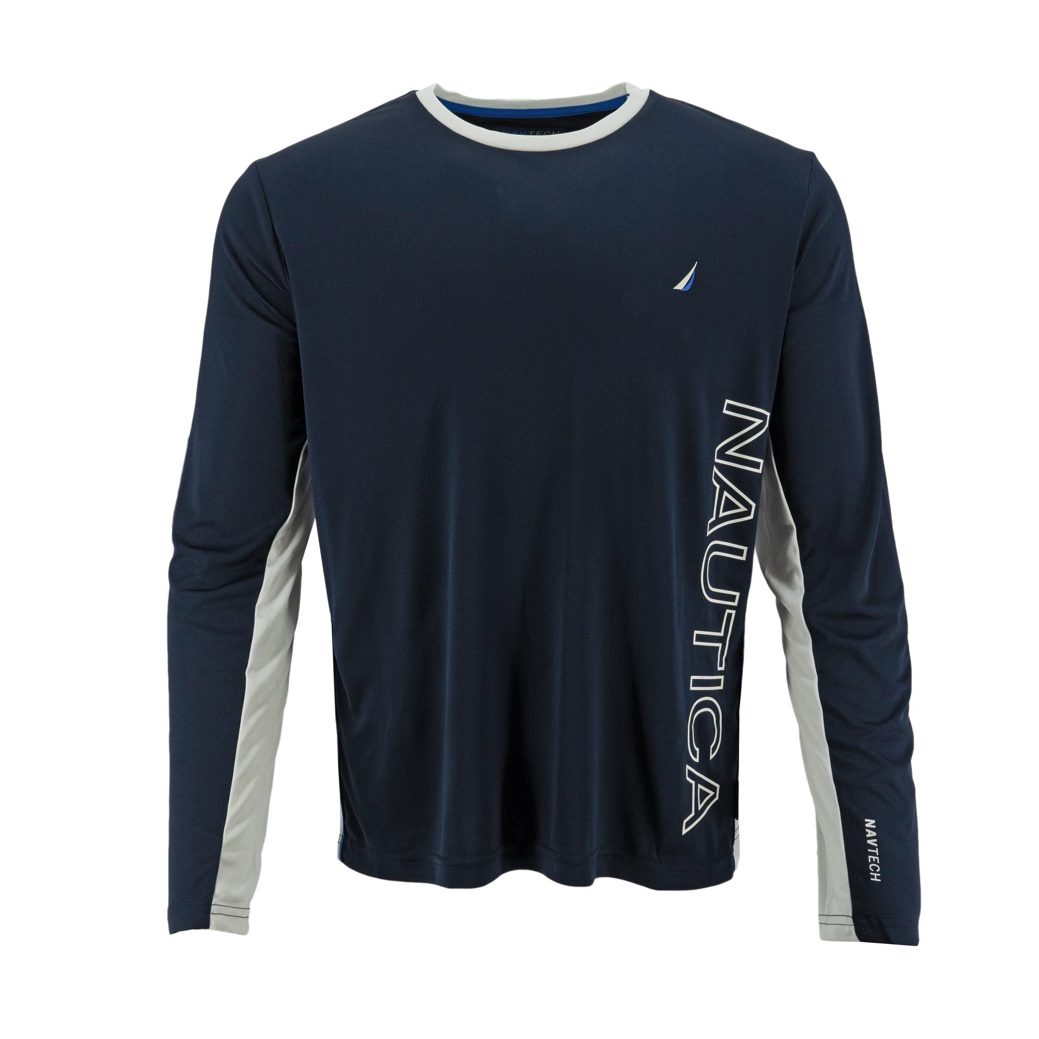 Camiseta Nautica Mangas Largas Combinado P/ Caballeros by Nautica