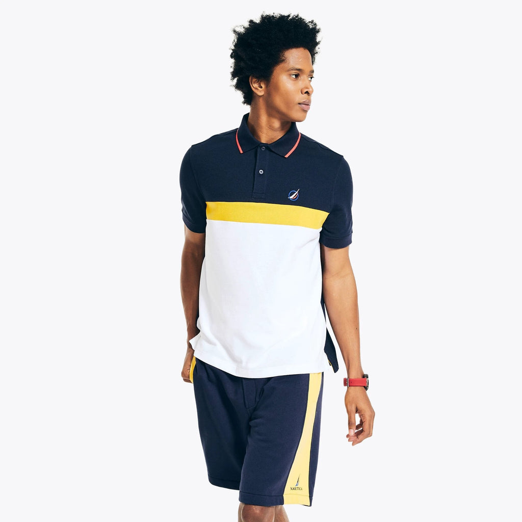 Poloshirt Nautica Mangas Cortas Combinado P/ Caballeros KR3607 by Nautica