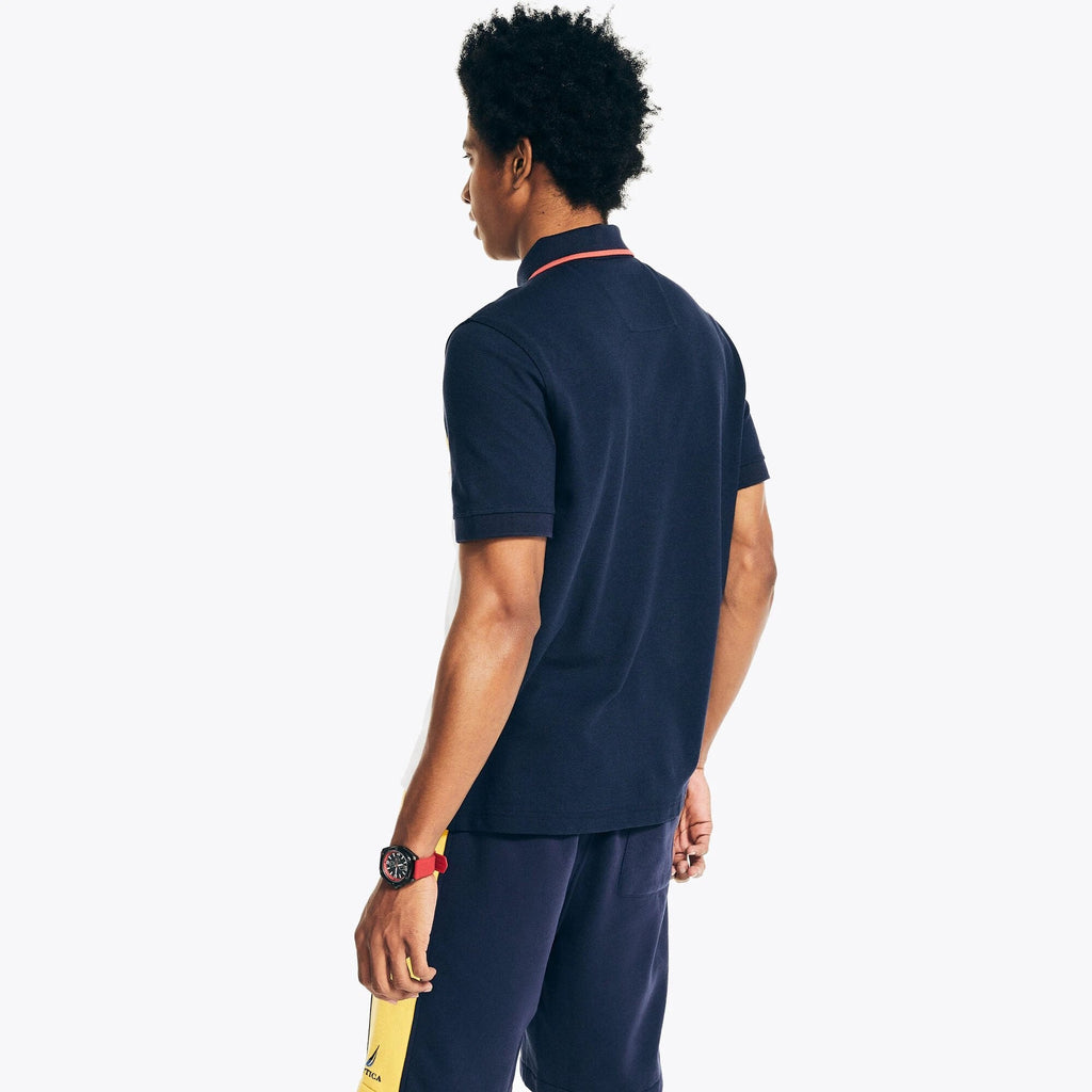 Poloshirt Nautica Mangas Cortas Combinado P/ Caballeros KR3607 by Nautica