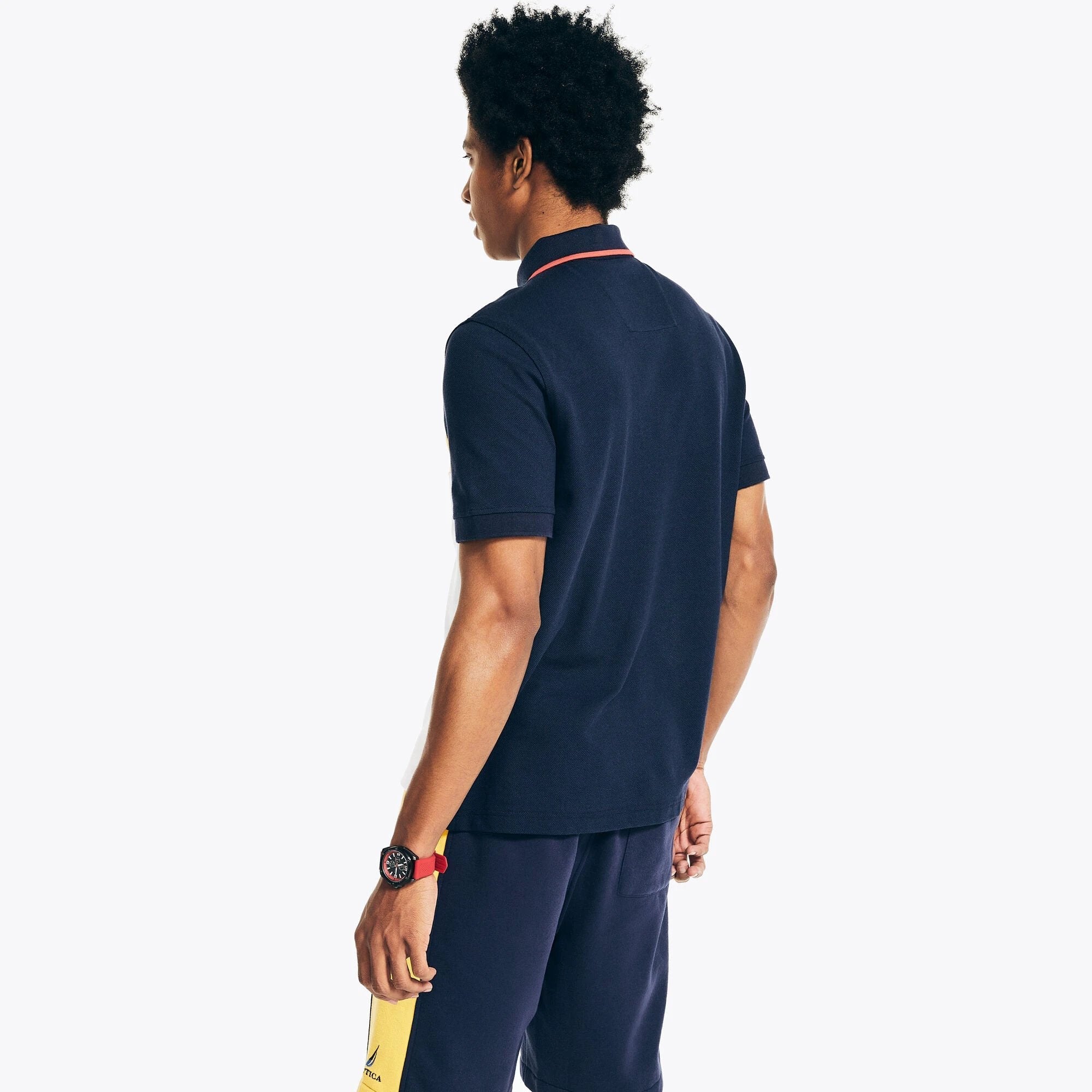 Poloshirt Nautica Mangas Cortas Combinado P/ Caballeros KR3607 by Nautica
