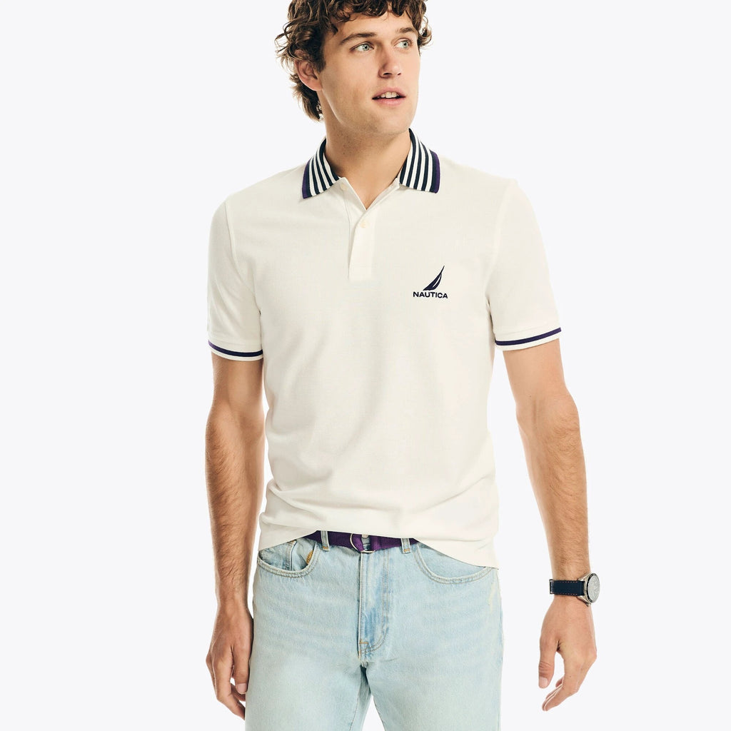 Poloshirt Nautica Mangas Cortas Liso Para Caballeros by Nautica