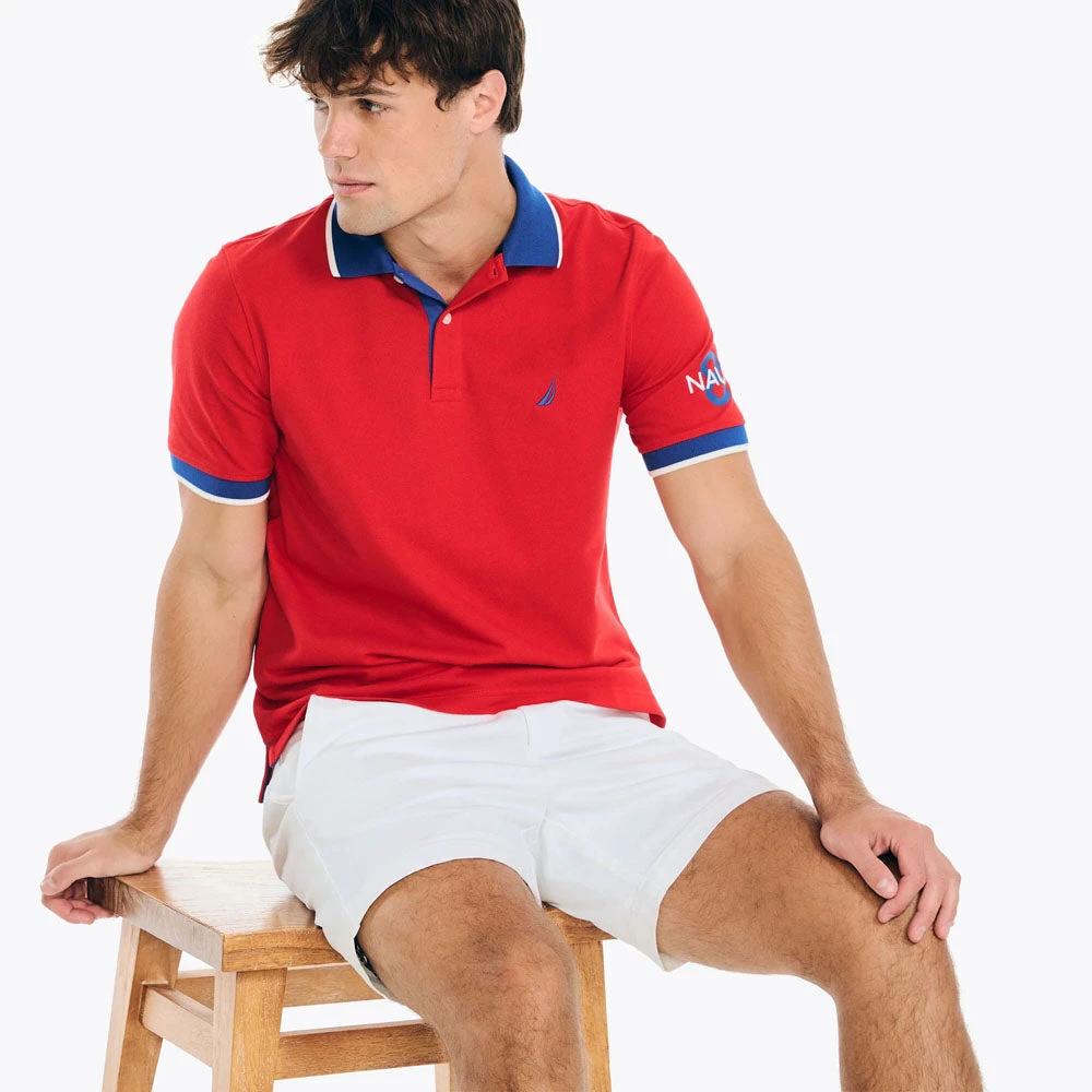 Poloshirt Nautica Mangas Cortas Liso Para Caballeros by Nautica