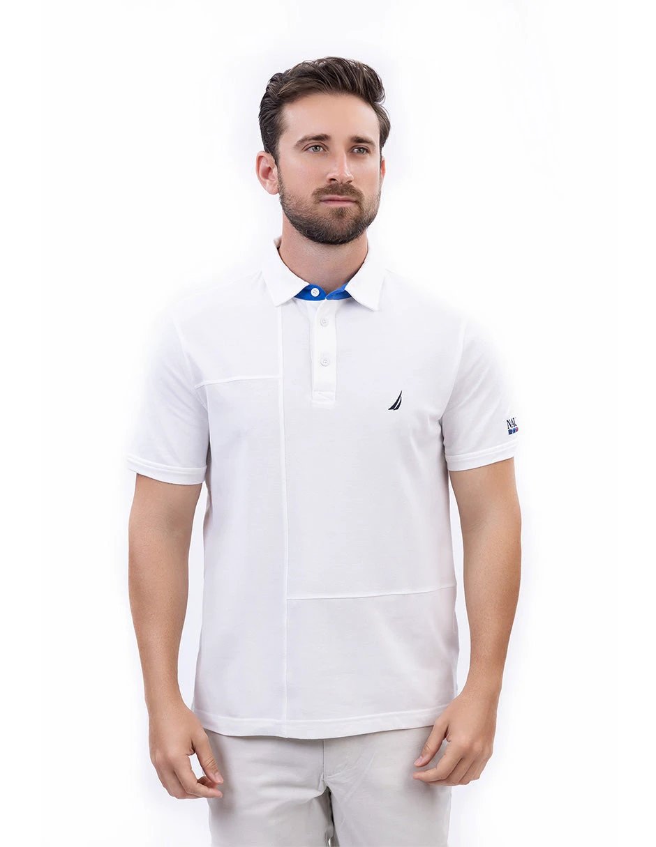 Poloshirt Nautica Mangas Cortas Liso Para Caballeros by Nautica