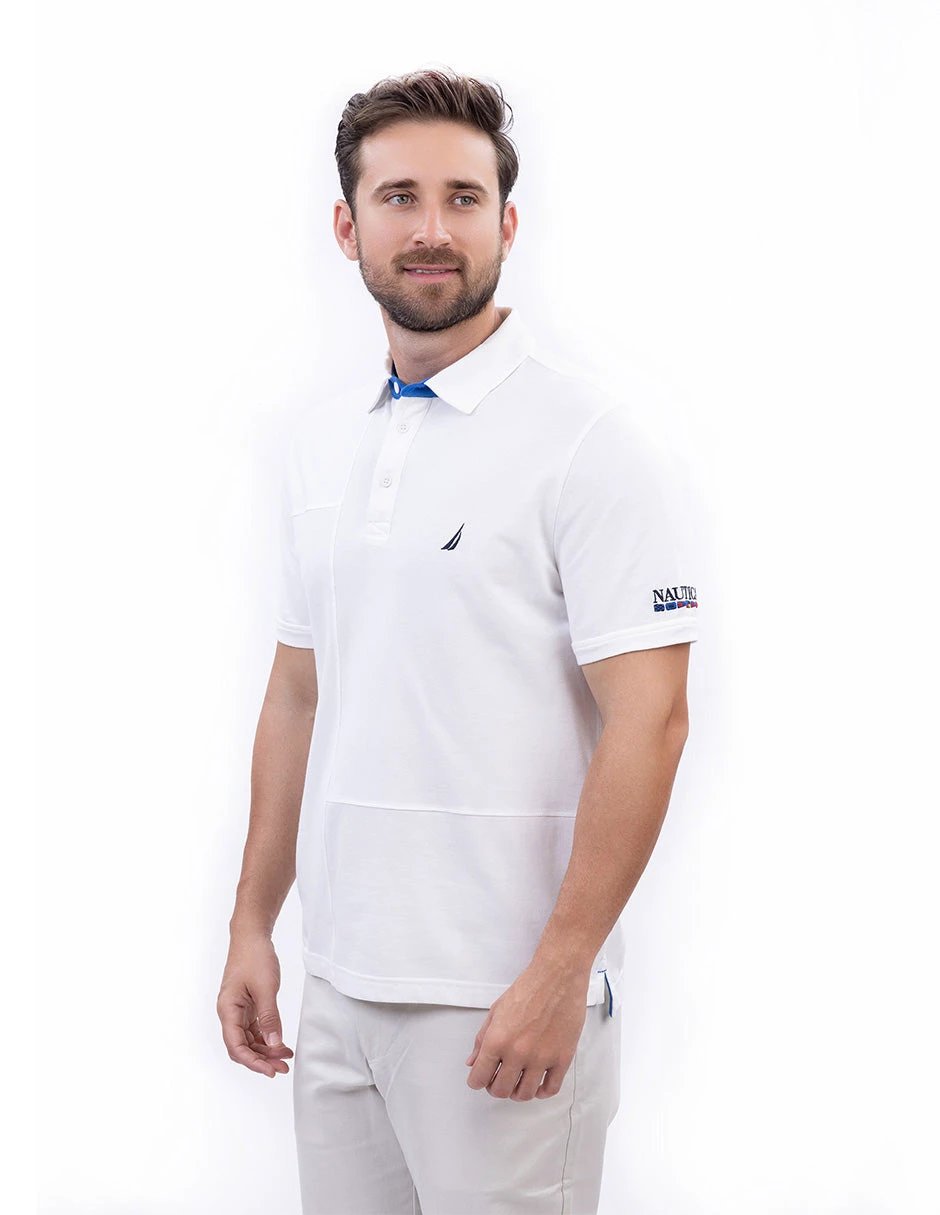 Poloshirt Nautica Mangas Cortas Liso Para Caballeros by Nautica