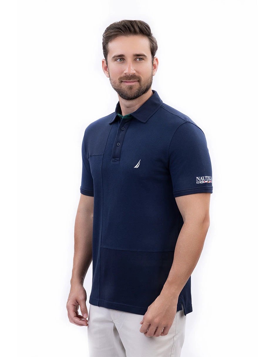 Poloshirt Nautica Mangas Cortas Liso Para Caballeros by Nautica