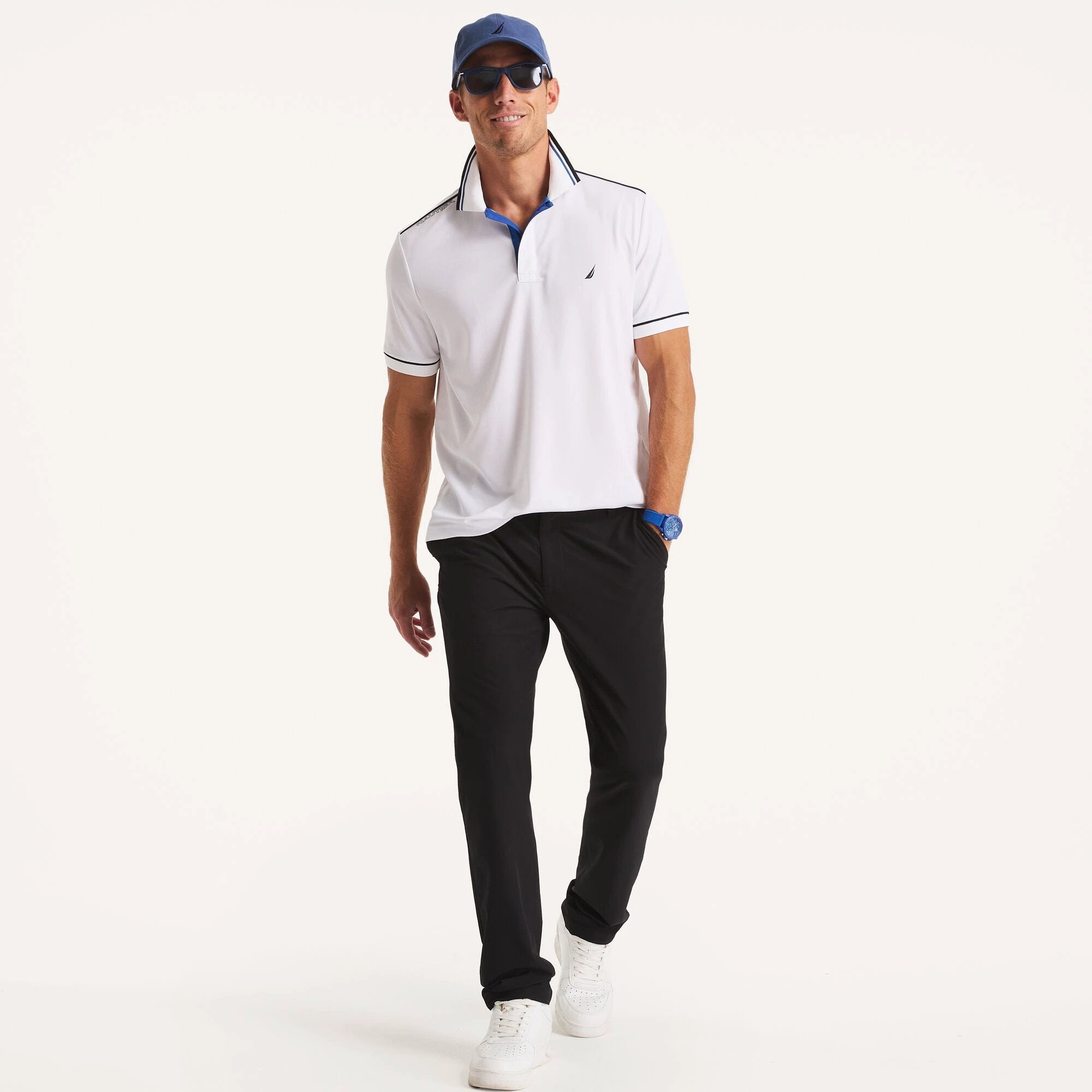Poloshirt Nautica Mangas Cortas Liso Para Caballeros by Nautica