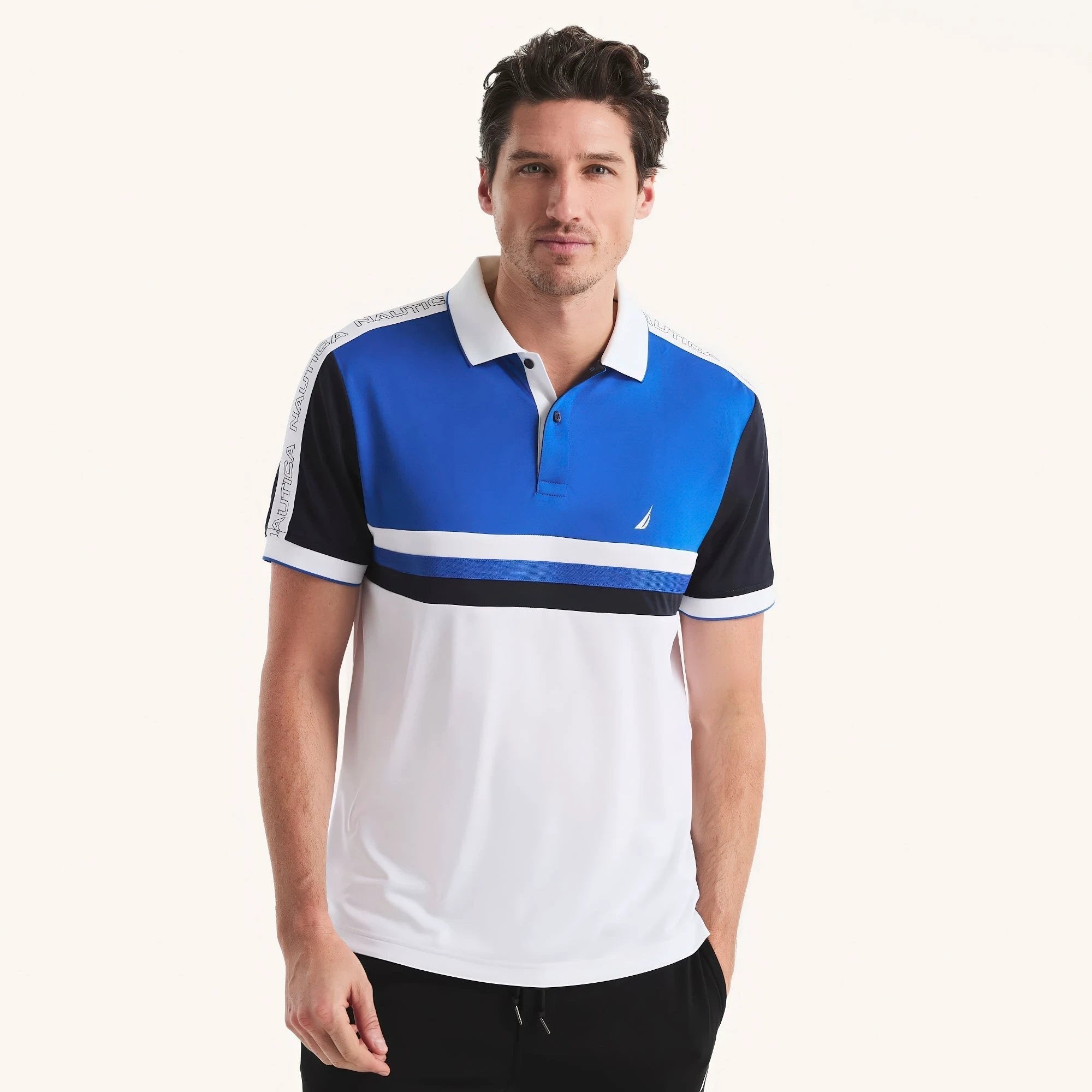 Poloshirt Nautica Mangas Cortas Combinado Para Caballeros by Nautica