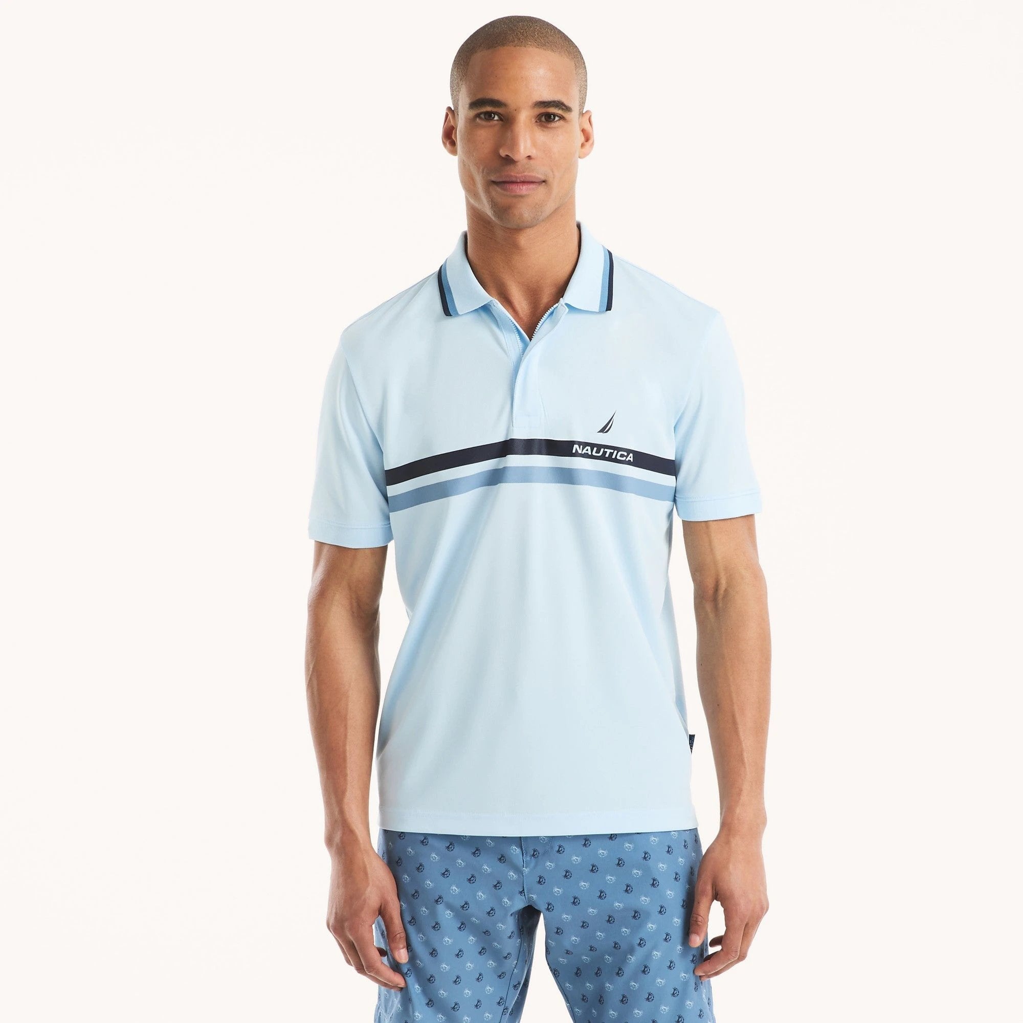 Poloshirt Nautica Mangas Cortas Rayas Para Caballeros by Nautica