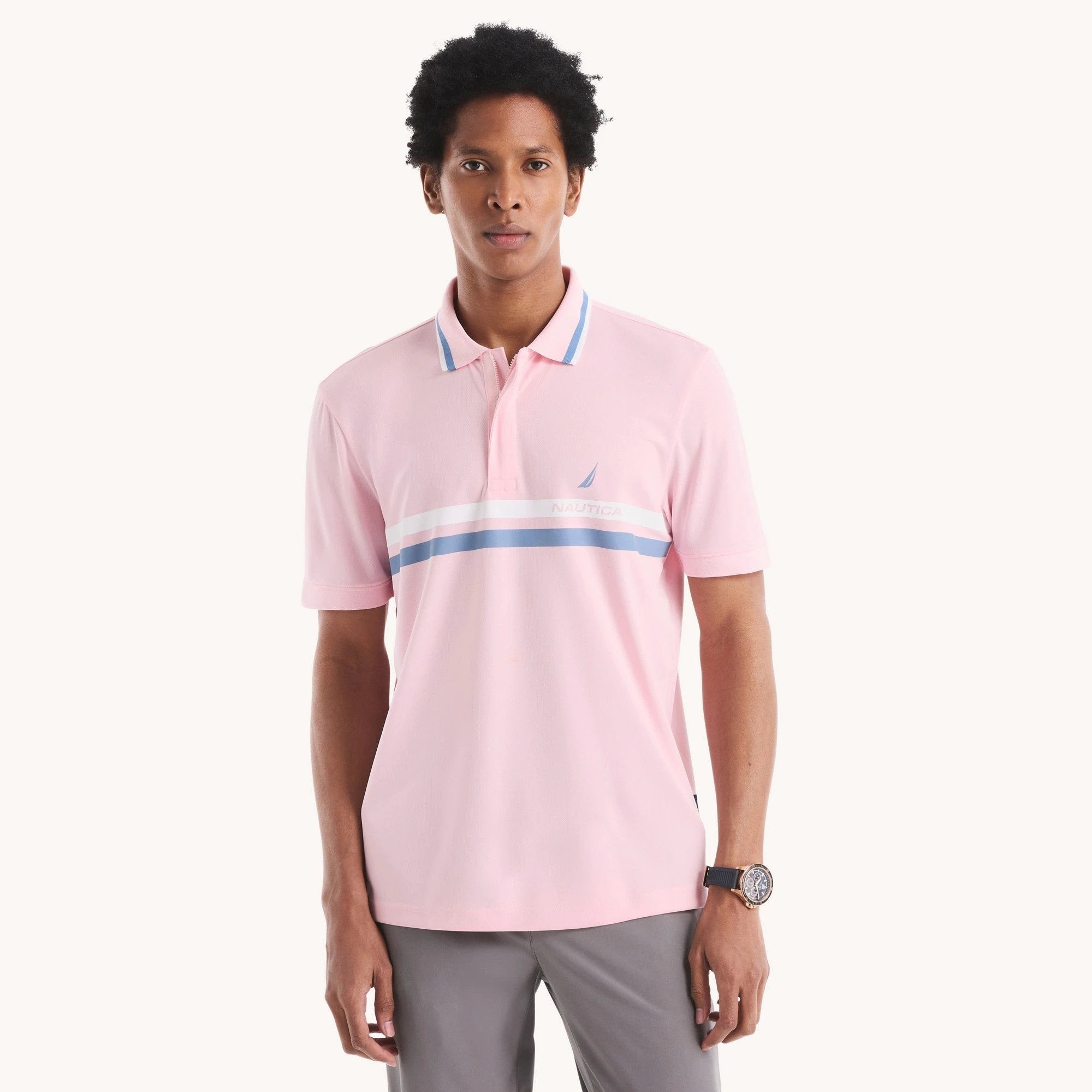 Poloshirt Nautica Mangas Cortas Rayas Para Caballeros by Nautica