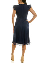 Vestido Nina Leonard Mangas Cortas Liso Encaje para Damas