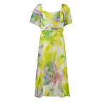 Vestido Nina Leonard Mangas Cortas Estampado Para Damas by Nina Leonard