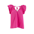 Blusa Happy Promise Mangas Cortas Lisa Ruche Vuelos Para Damas by Happy