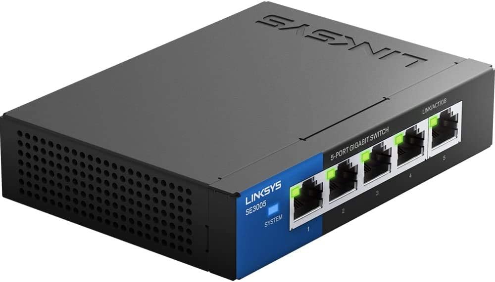 Linksys Ethernet Switch 5-Port Gigabit Ethernet Switch SE3005