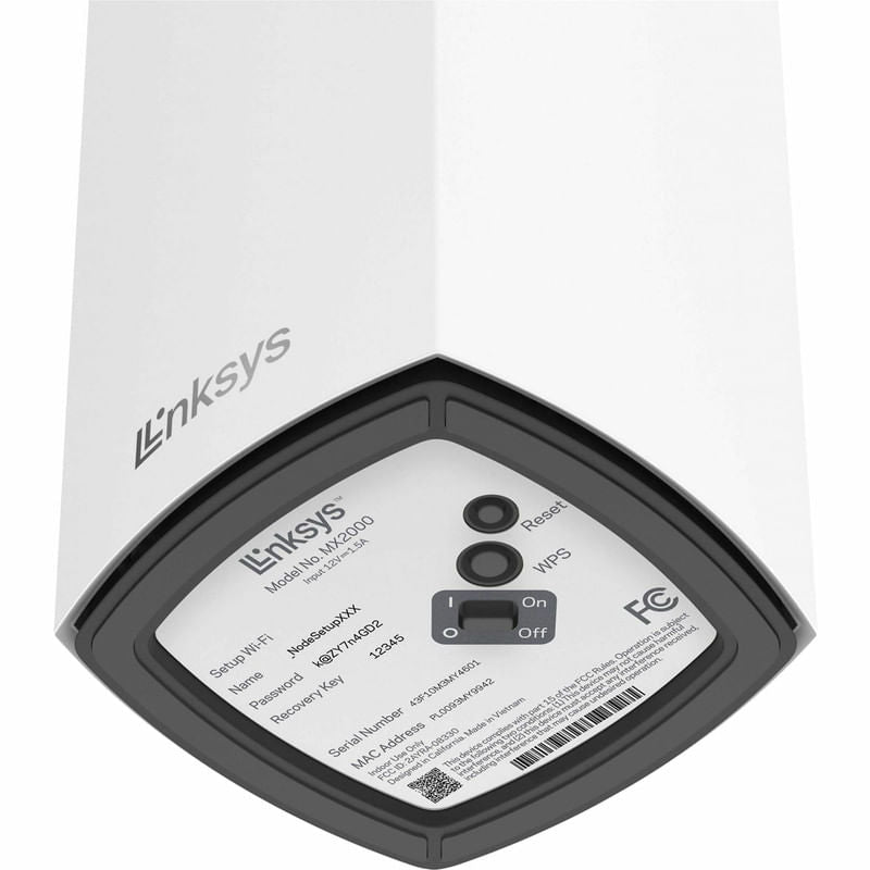 Linksys MX2001Dual-Band Mesh WiFi 6 System, 1-Pack