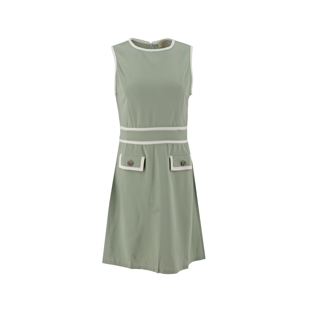Vestido Essencia sin Mangas Liso para Damas