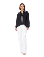 Blusa Essencia Mangas Largas Lisa Bordados Para Damas by Essencia
