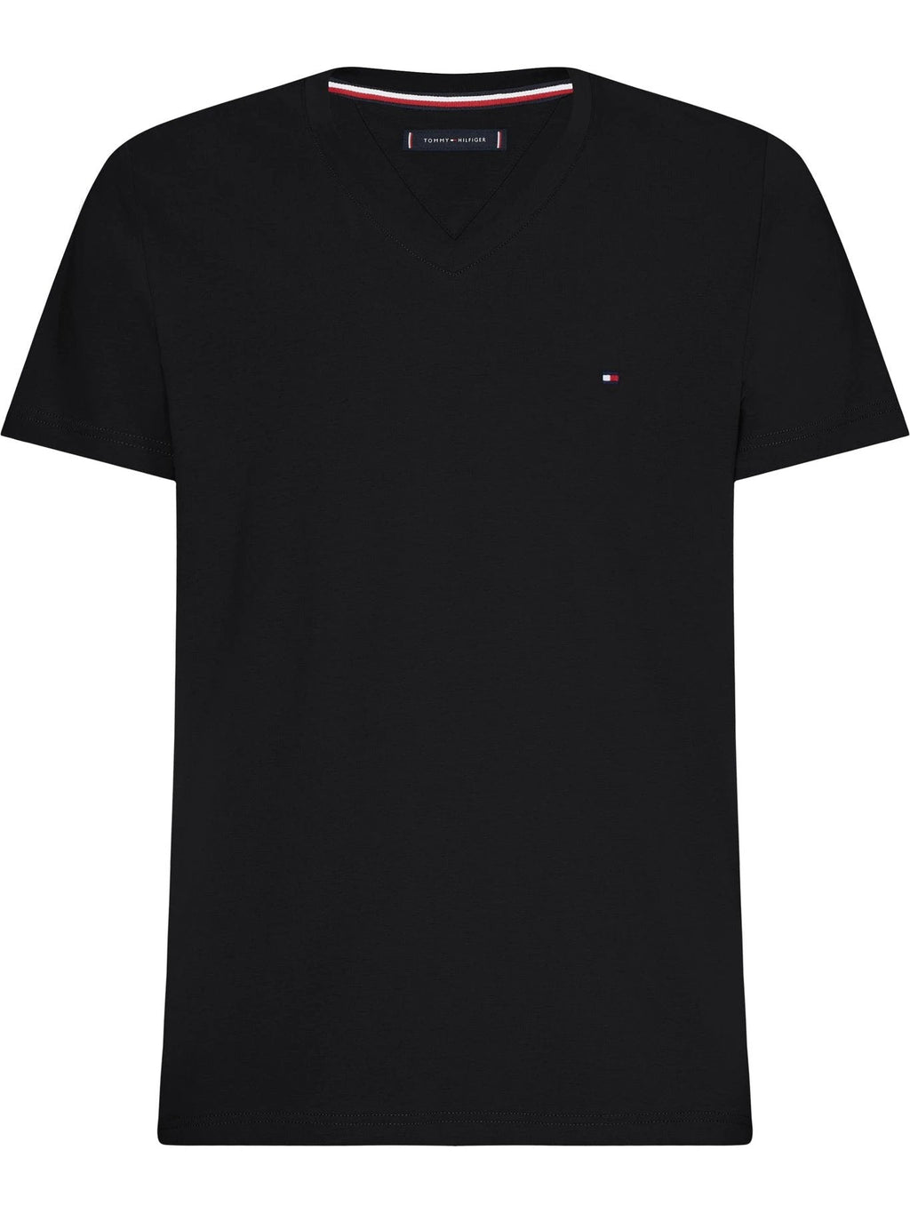 Camiseta Tommy Hilfiger Mangas Cortas Lisa Cuello V P/ Caballeros MW0MW10838-BDS by Tommy Hilfiger