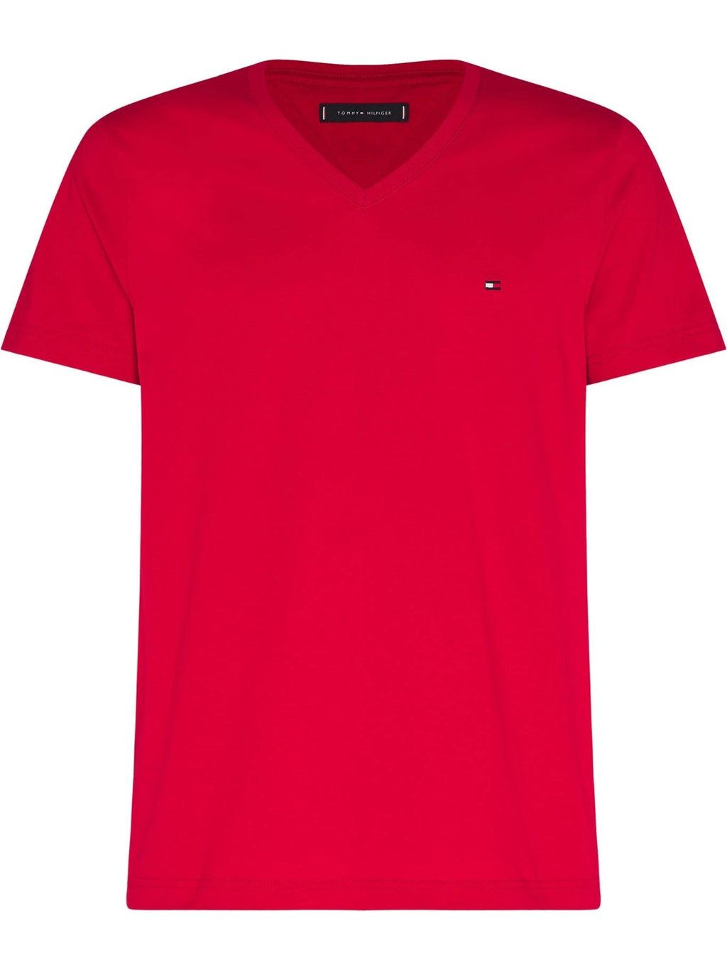 Camiseta Tommy Hilfiger Mangas Cortas Lisa Cuello V P/ Caballeros MW0MW10838 by Tommy Hilfiger