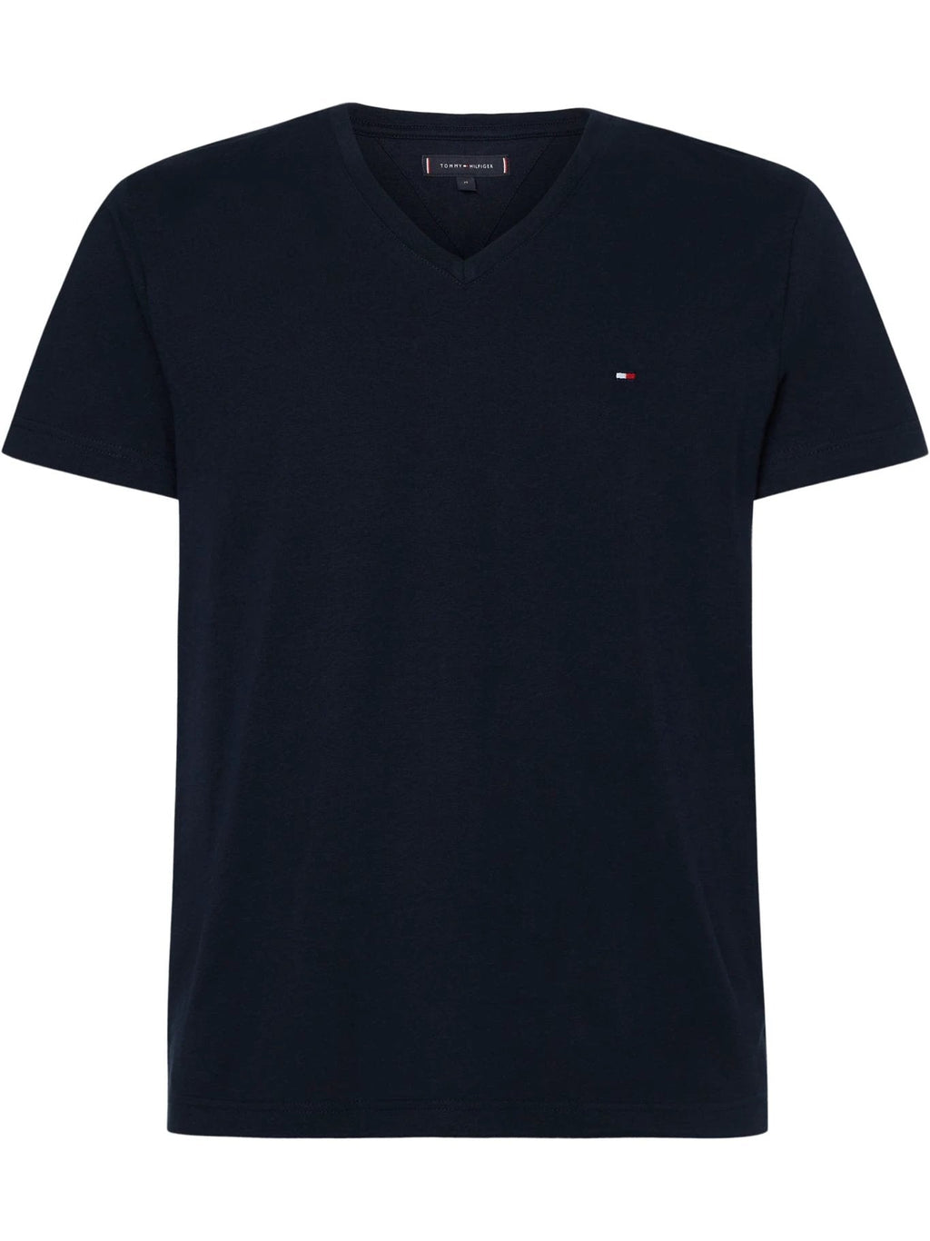 Camiseta Tommy Hilfiger Mangas Cortas Lisa Cuello V P/ Caballeros MW0MW10838 by Tommy Hilfiger