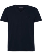 Camiseta Tommy Hilfiger Mangas Cortas Lisa Cuello V P/ Caballeros MW0MW10838 by Tommy Hilfiger