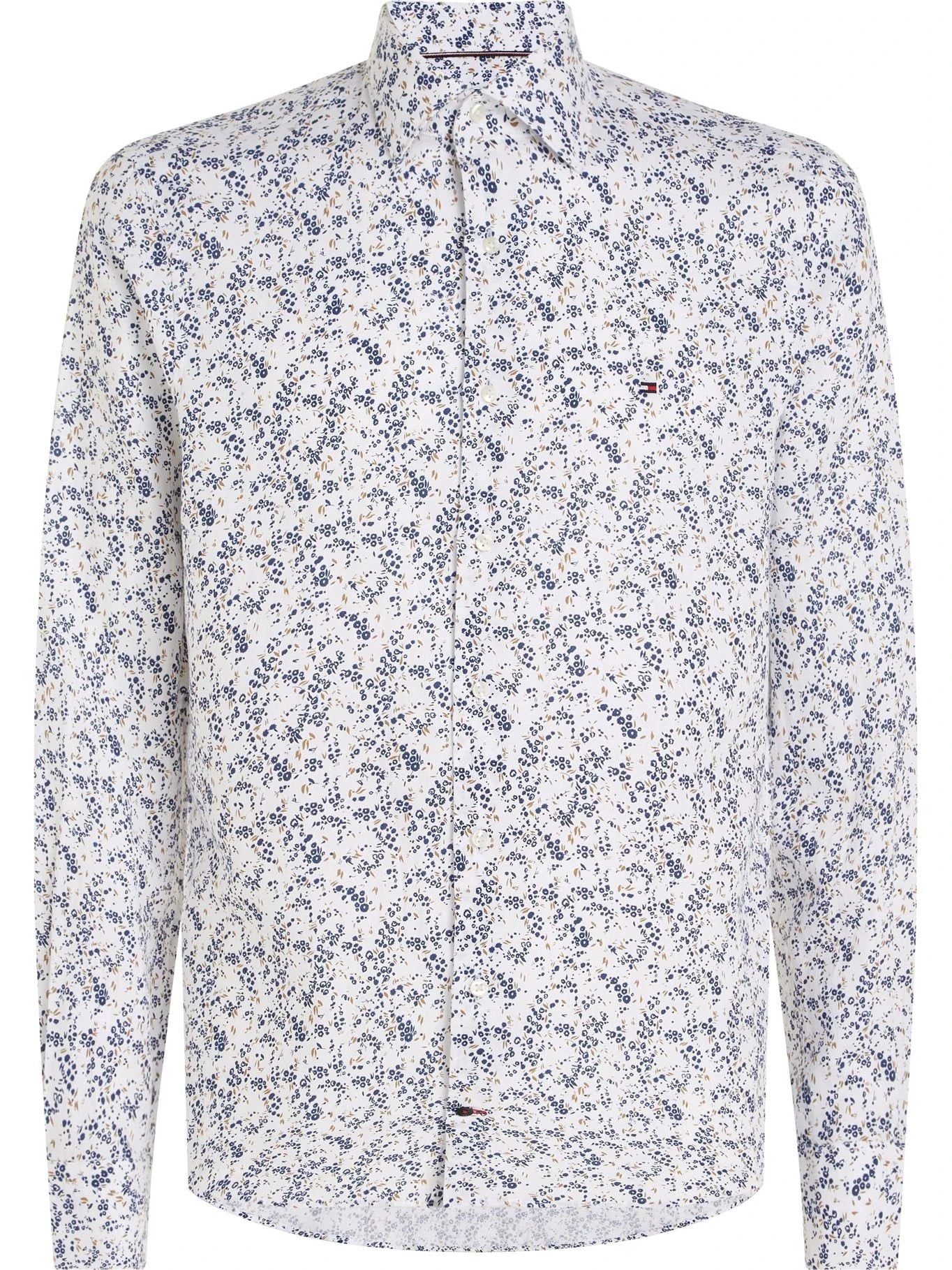 Camisa Tommy Hilfiger Mangas Largas Estampada P/ Caballeros MW0MW34631 by Tommy Hilfiger