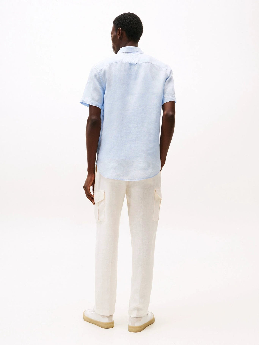 Camisa Tommy Hilfiger Mangas Cortas Lisa Para Caballeros by Tommy Hilfiger