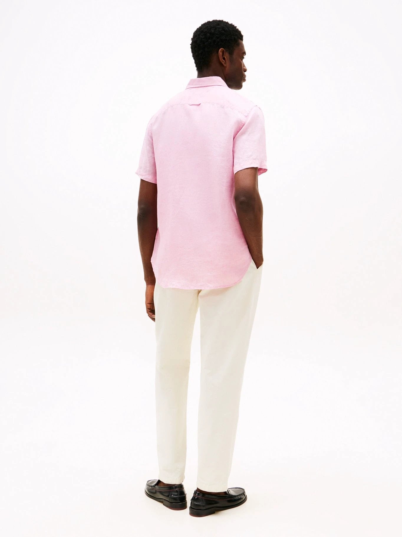 Camisa Tommy Hilfiger Mangas Cortas Lisa Para Caballeros by Tommy Hilfiger