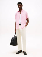 Camisa Tommy Hilfiger Mangas Cortas Lisa Para Caballeros by Tommy Hilfiger