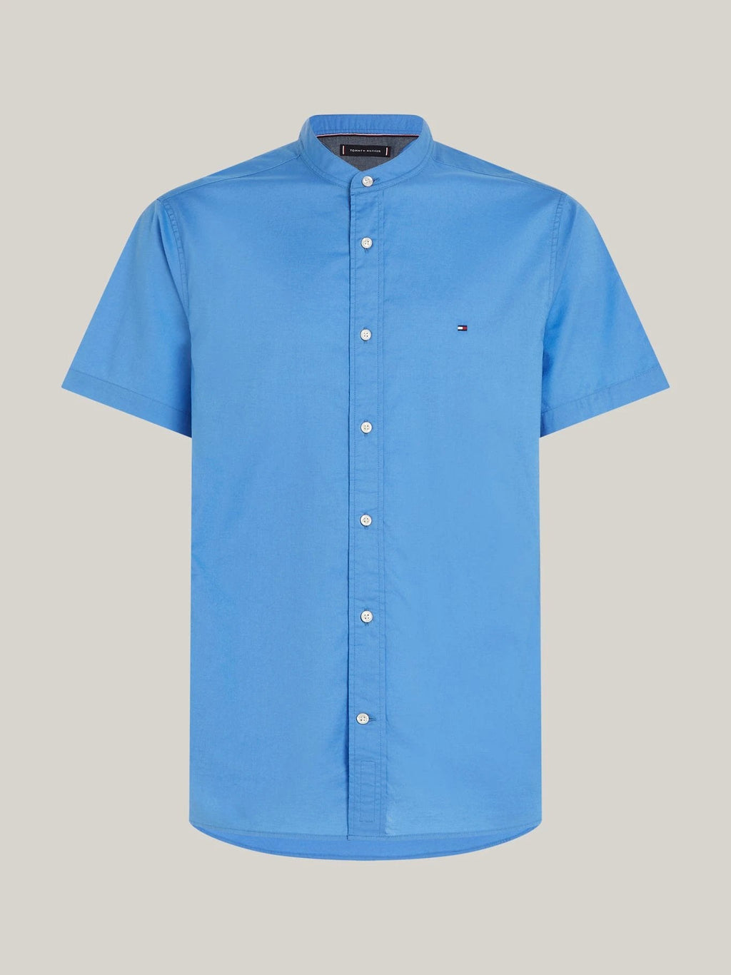 Camisa Tommy Hilfiger Mangas Cortas Cuello Chino Lisa P/ Caballeros MW0MW35275 by Tommy Hilfiger
