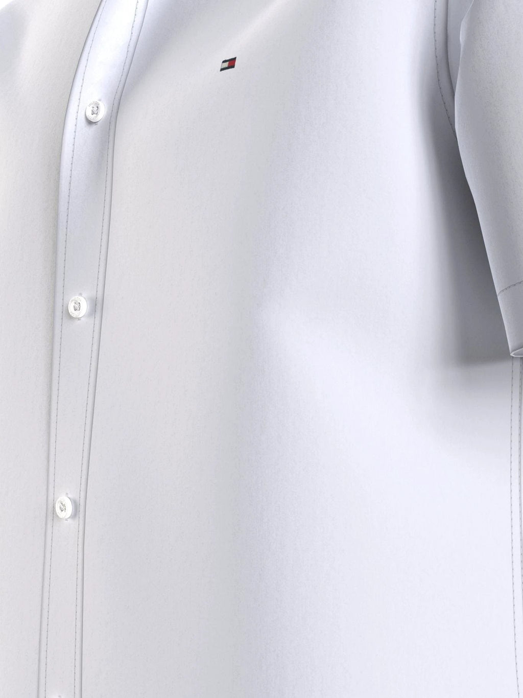 Camisa Tommy Hilfiger Mangas Cortas Cuello Chino Lisa P/ Caballeros MW0MW35275 by Tommy Hilfiger