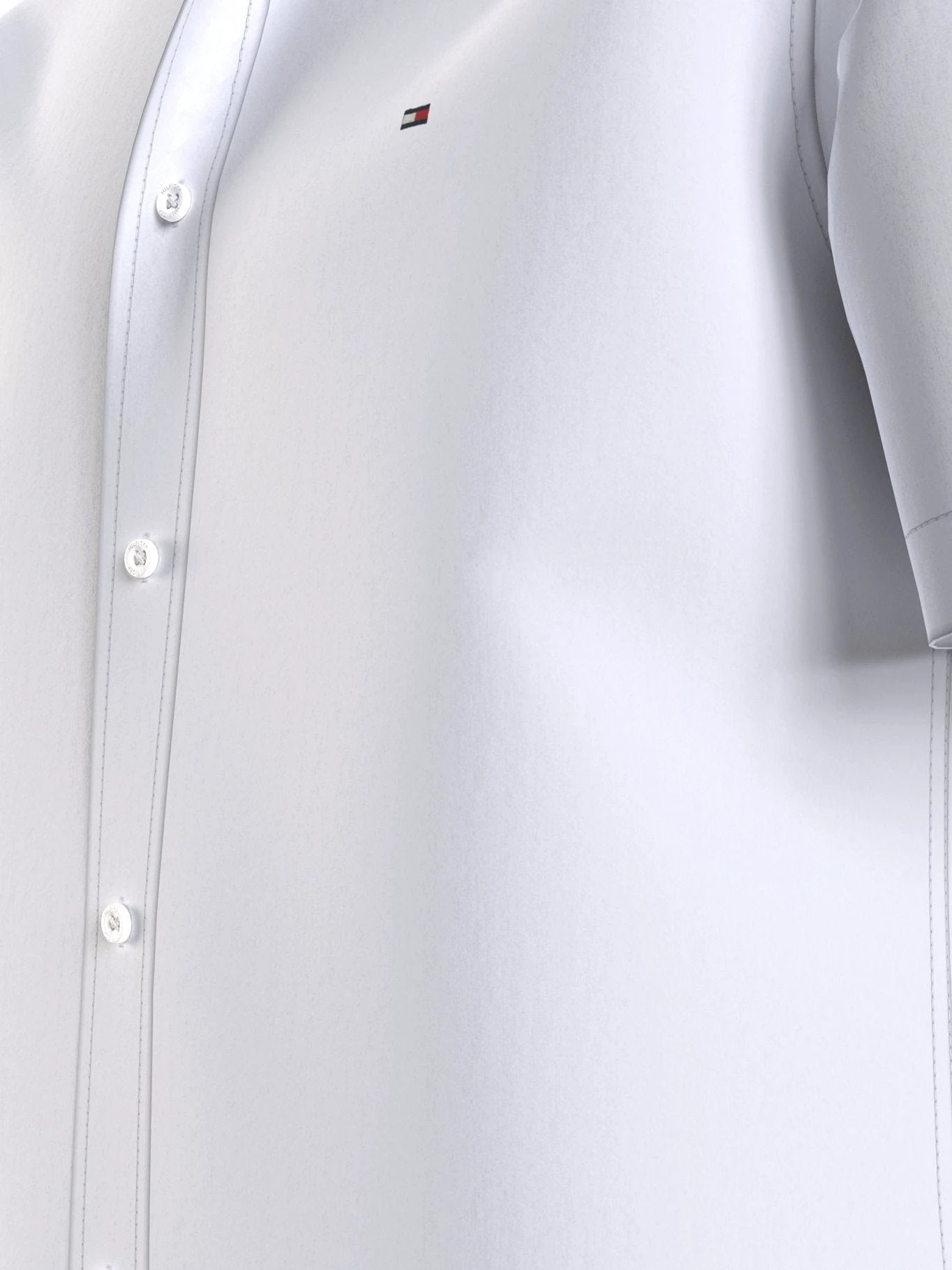 Camisa Tommy Hilfiger Mangas Cortas Cuello Chino Lisa P/ Caballeros MW0MW35275 by Tommy Hilfiger