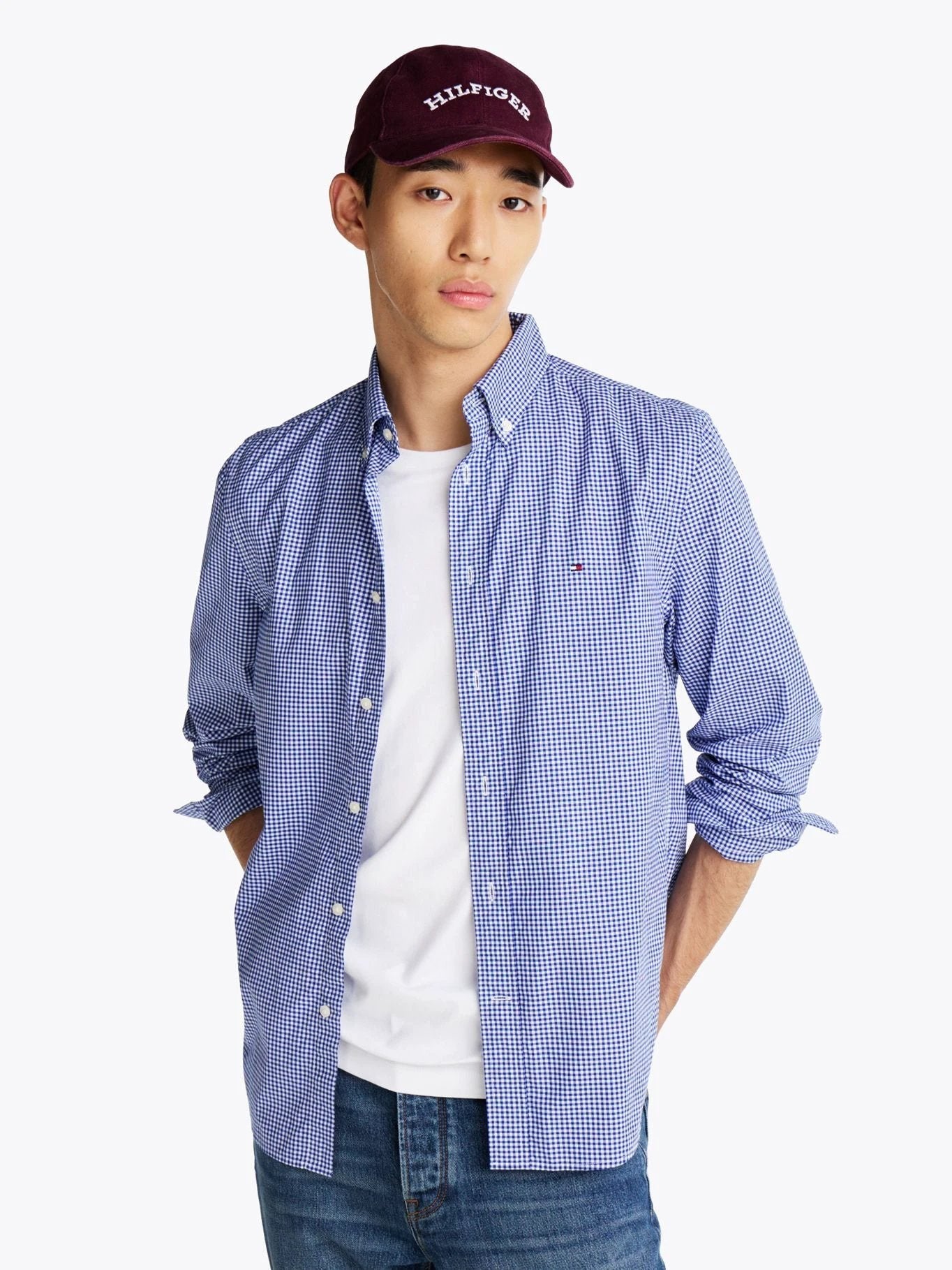Camisa Tommy Hilfiger Mangas Largas Cuadros Para Caballeros by Tommy Hilfiger