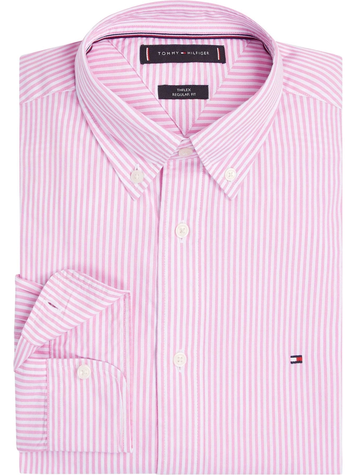 Camisa Tommy Hilfiger Mangas Largas Rayas Para Caballeros by Tommy Hilfiger