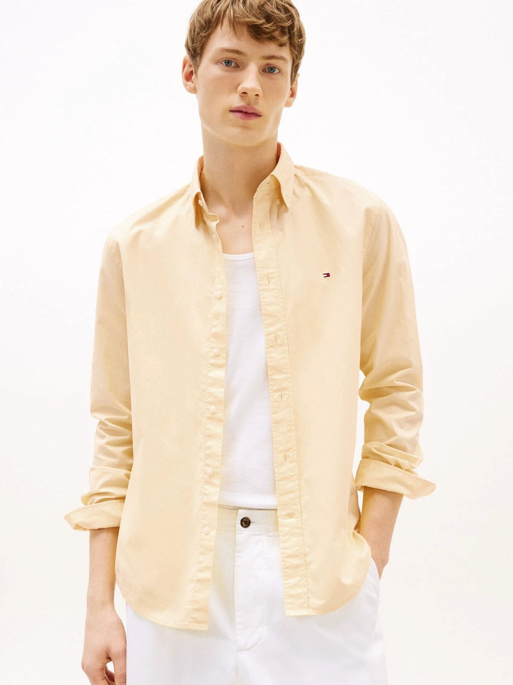 Camisa Tommy Hilfiger Mangas Largas Lisa Para Caballeros by Tommy Hilfiger