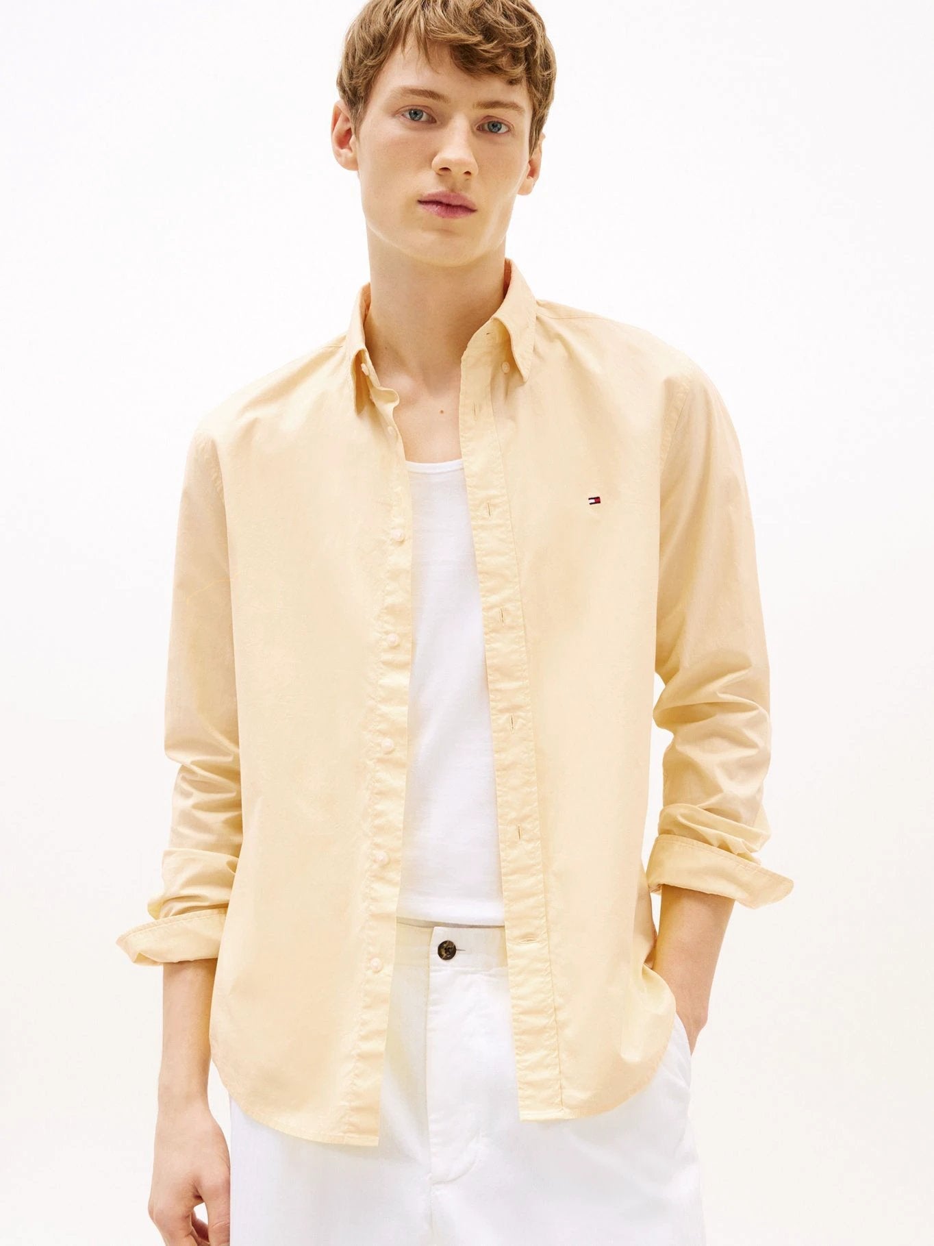 Camisa Tommy Hilfiger Mangas Largas Lisa Para Caballeros by Tommy Hilfiger