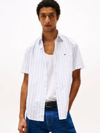 Camisa Tommy Hilfiger Mangas Cortas Rayas Para Caballeros by Tommy Hilfiger