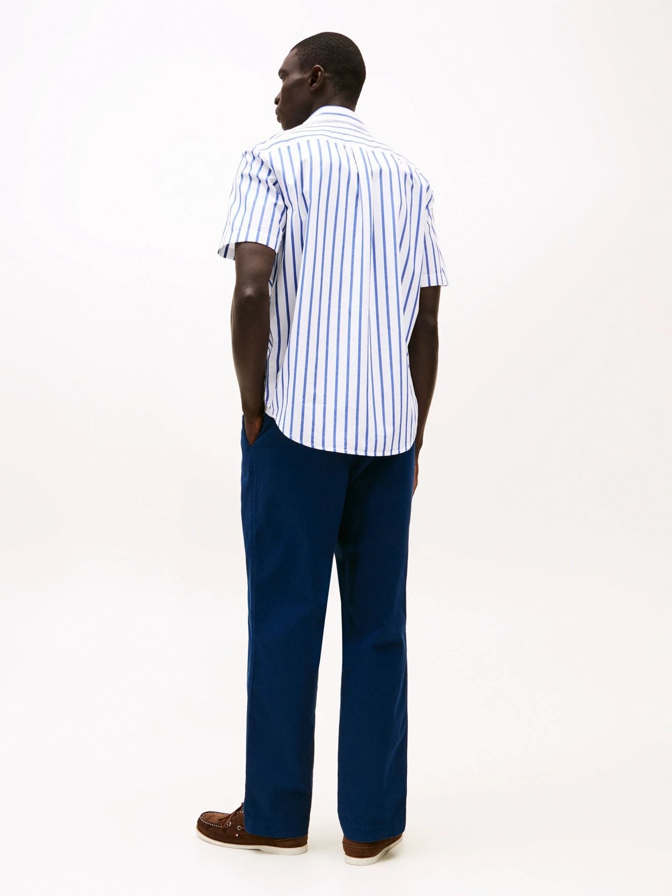 Camisa Tommy Hilfiger Mangas Cortas Rayas Para Caballeros by Tommy Hilfiger