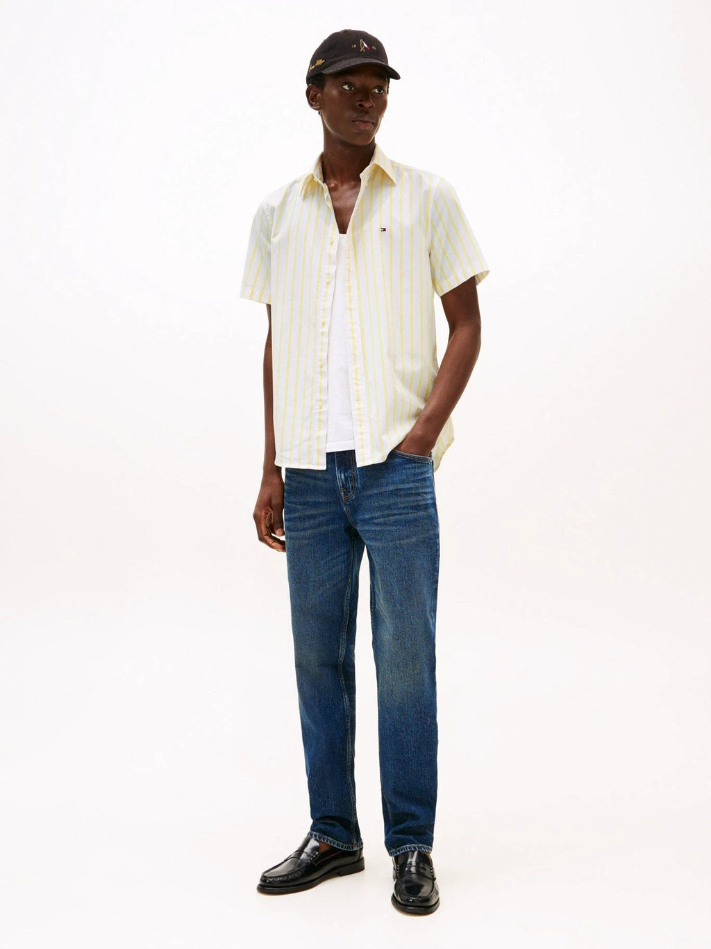 Camisa Tommy Hilfiger Mangas Cortas Rayas Para Caballeros by Tommy Hilfiger