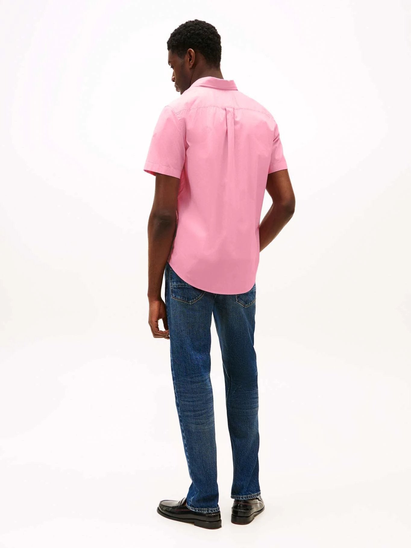 Camisa Tommy Hilfiger Mangas Cortas Lisa Para Caballeros by Tommy Hilfiger