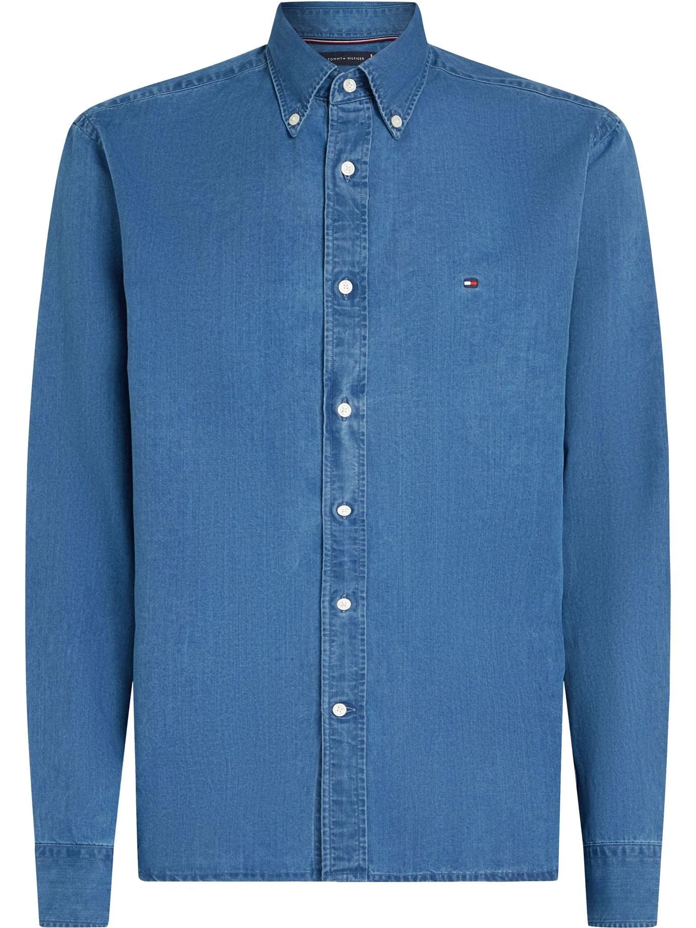 Camisa Tommy Hilfiger Mangas Largas Lisa Para Caballeros by Tommy Hilfiger