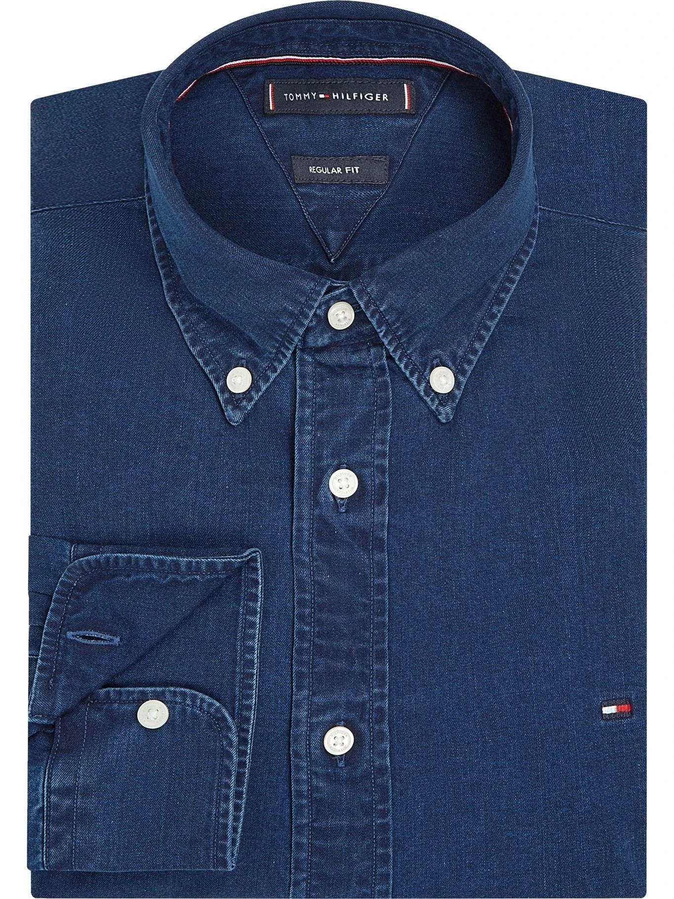 Camisa Tommy Hilfiger Mangas Largas Lisa Para Caballeros by Tommy Hilfiger