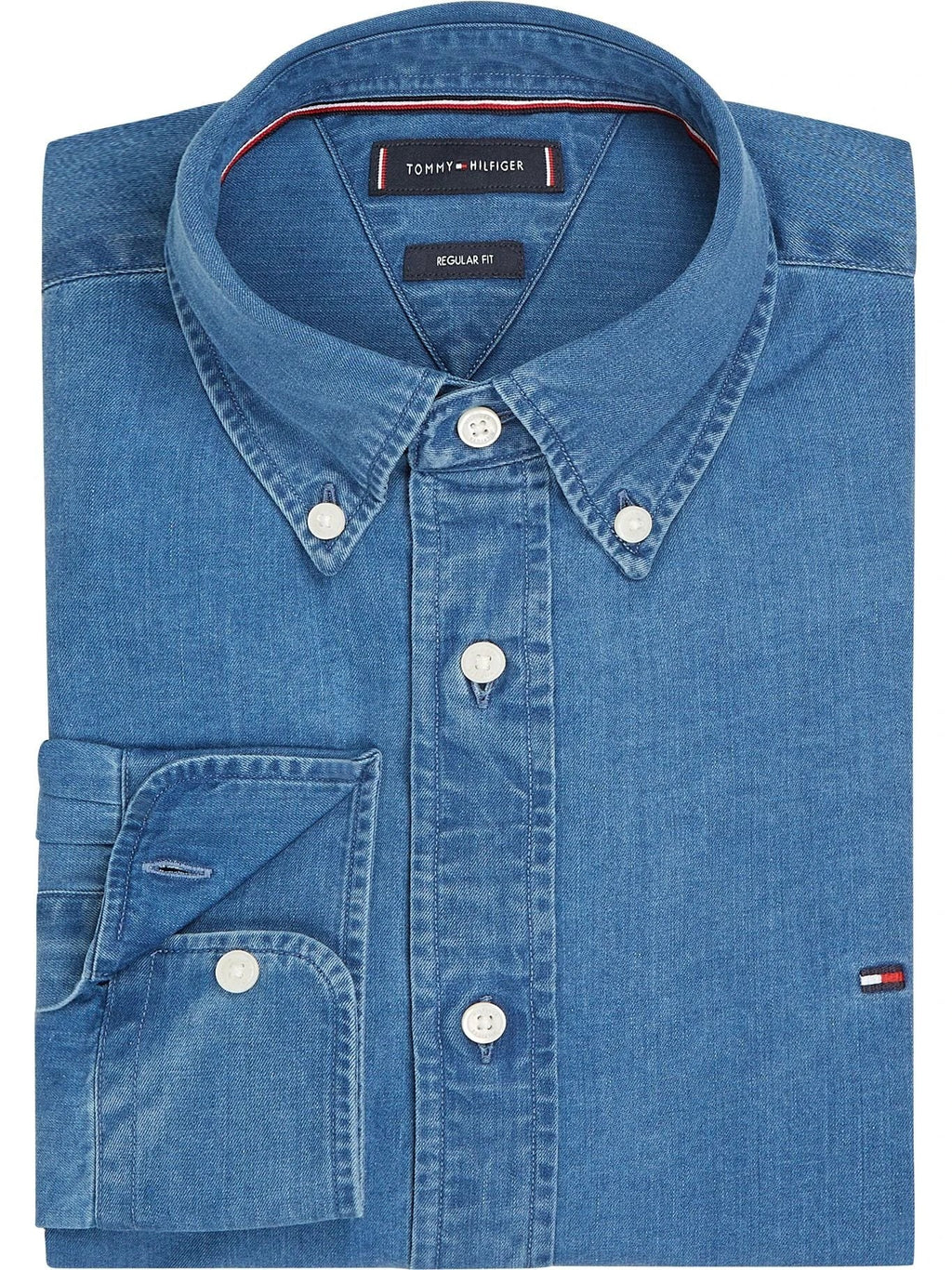 Camisa Tommy Hilfiger Mangas Largas Lisa Para Caballeros by Tommy Hilfiger